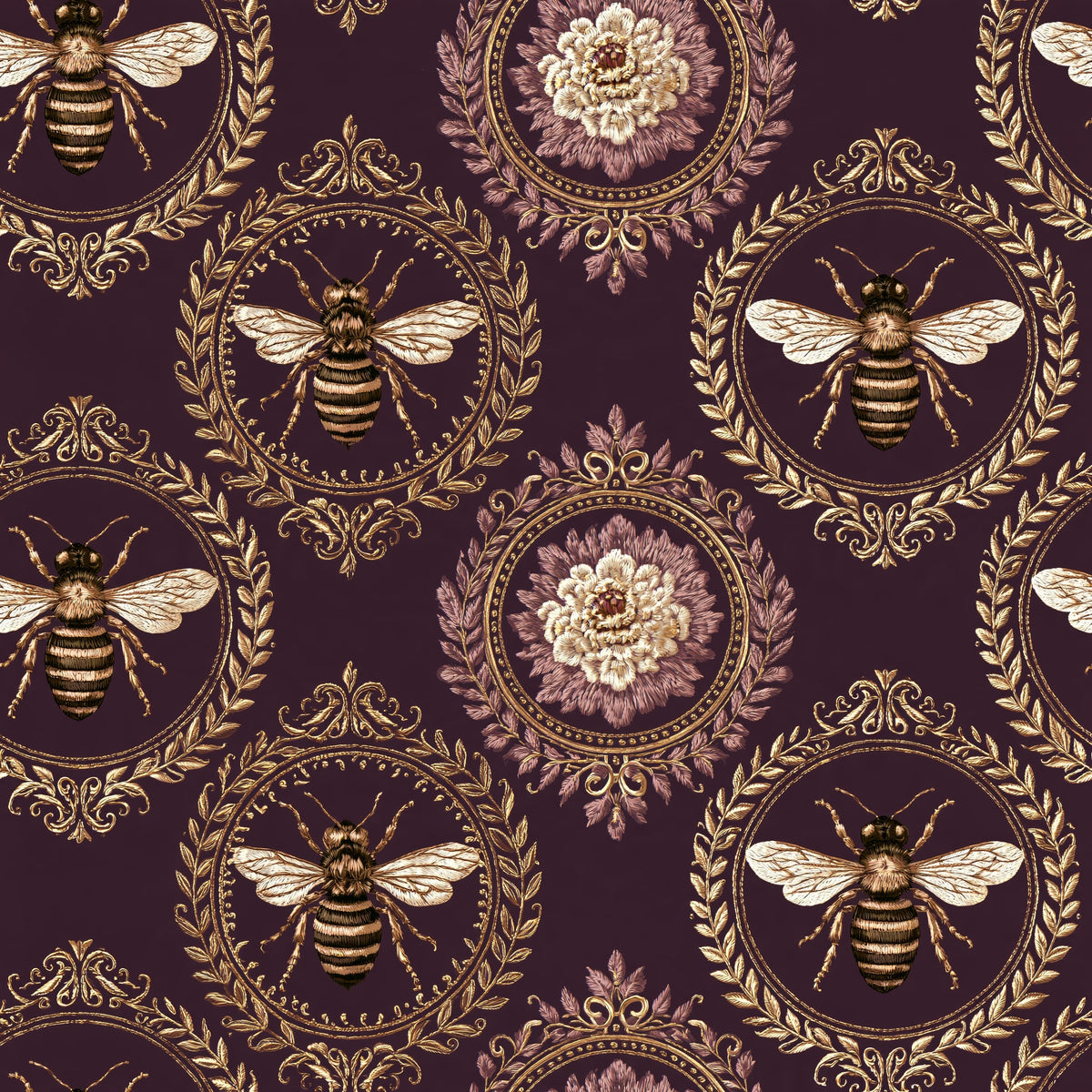 Apiarist's Crest — wallpaper pattern