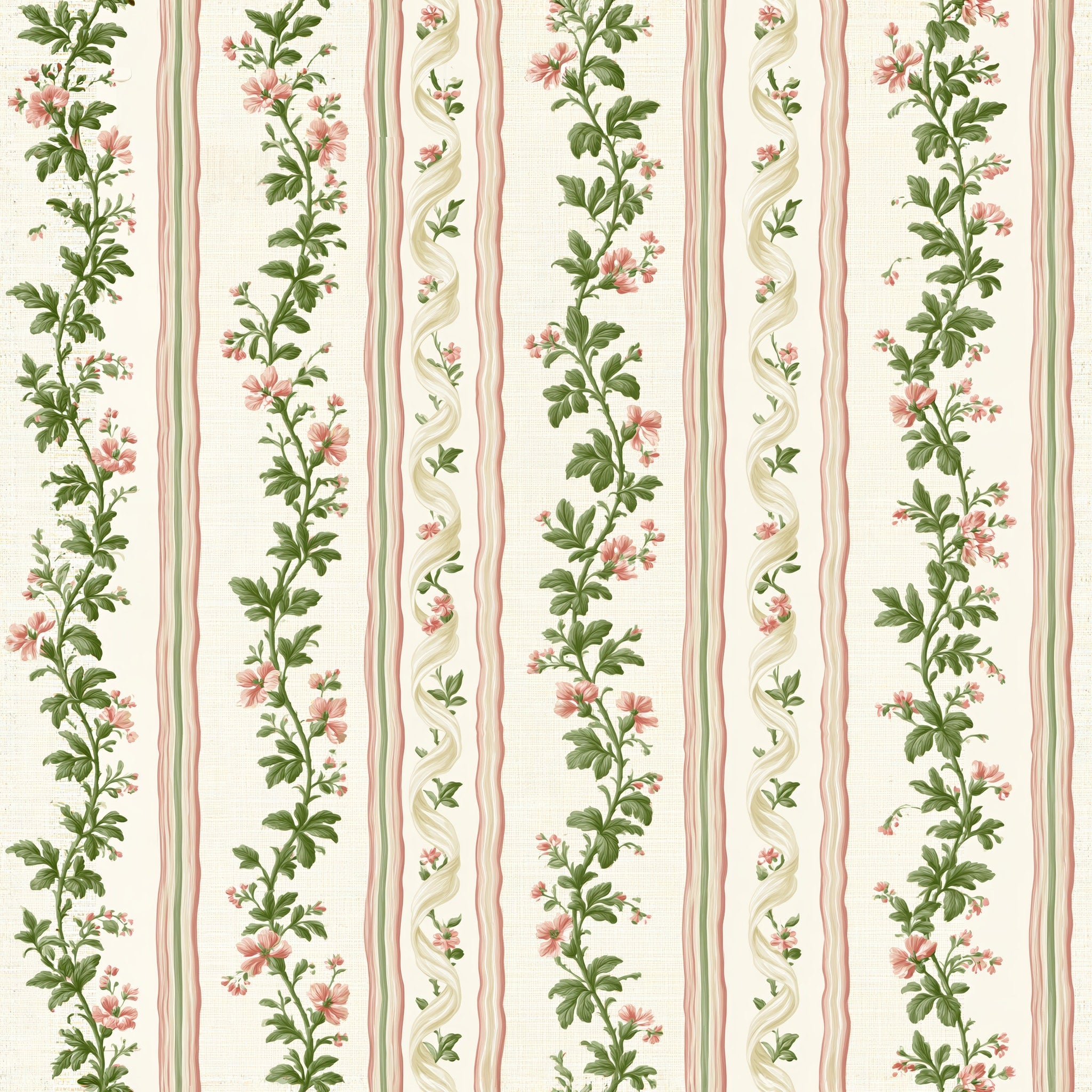 Ribboned Petal Columns — wallpaper pattern