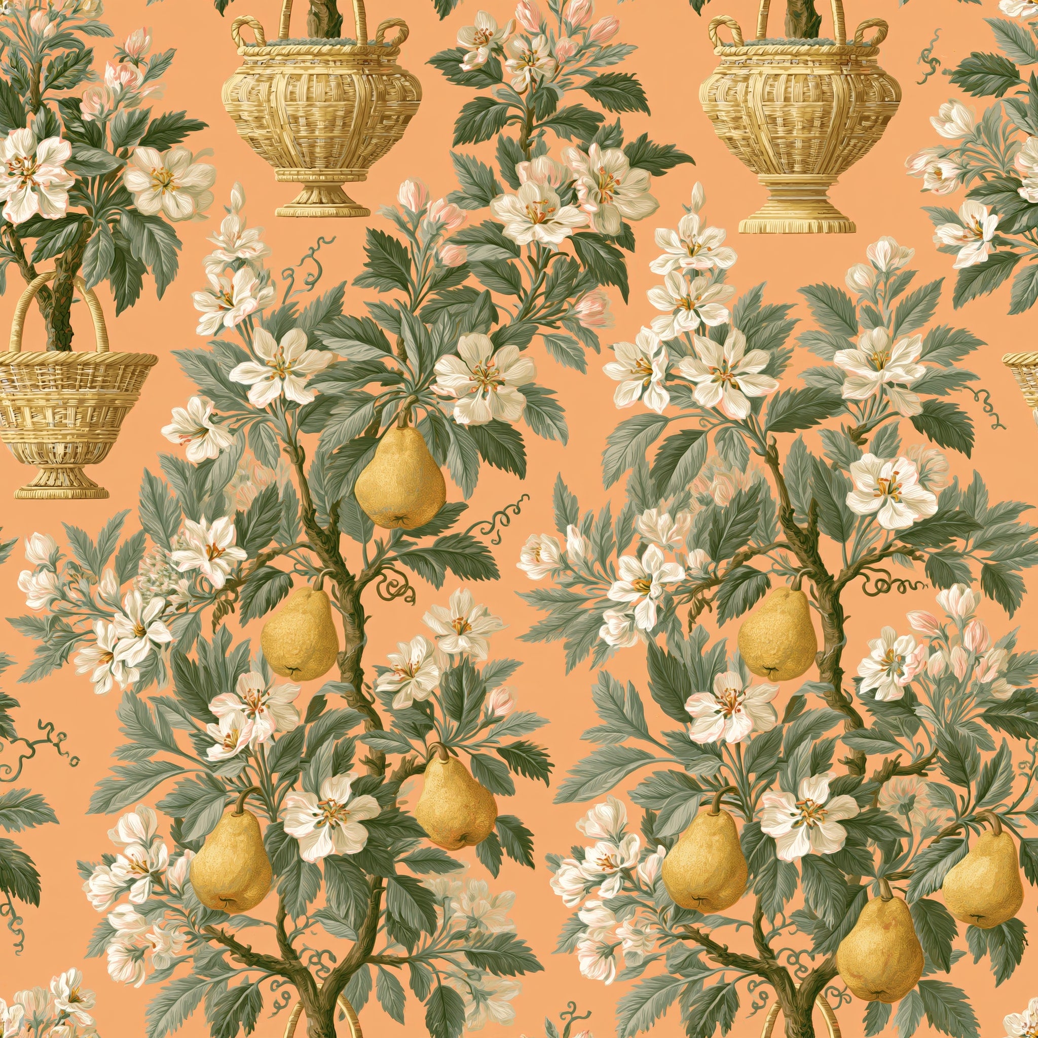 Orchard Basket Archive — wallpaper pattern