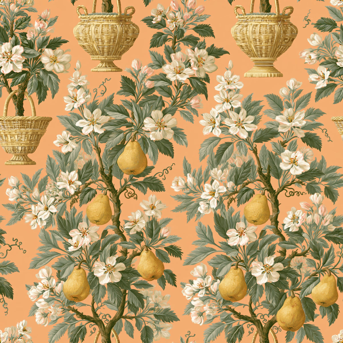 Orchard Basket Archive — wallpaper pattern