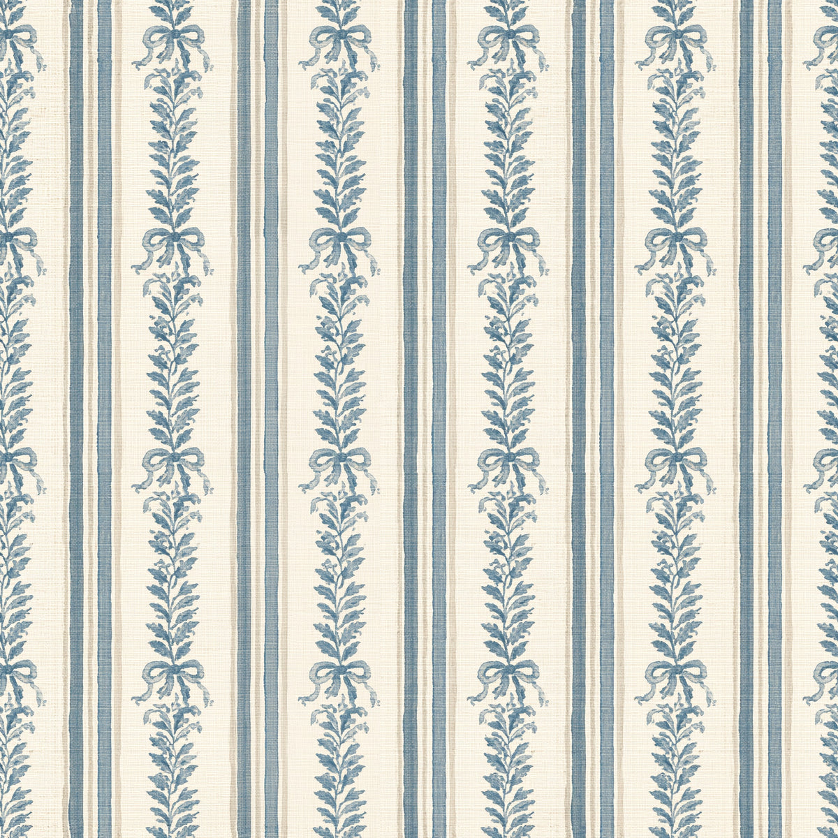 Provincial Bow Stripe — wallpaper pattern