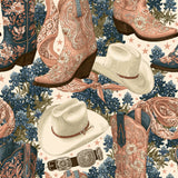 Bluebonnet Finery — wallpaper pattern