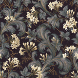 Midnight Agapanthus — wallpaper pattern
