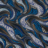 Azure Ogee Current — wallpaper pattern