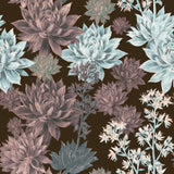 Mocha Dahlia Descent — wallpaper pattern