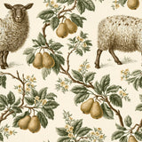 The Orchard Flock — wallpaper pattern