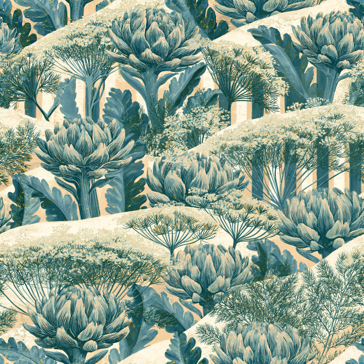 Verdant Fields — wallpaper pattern
