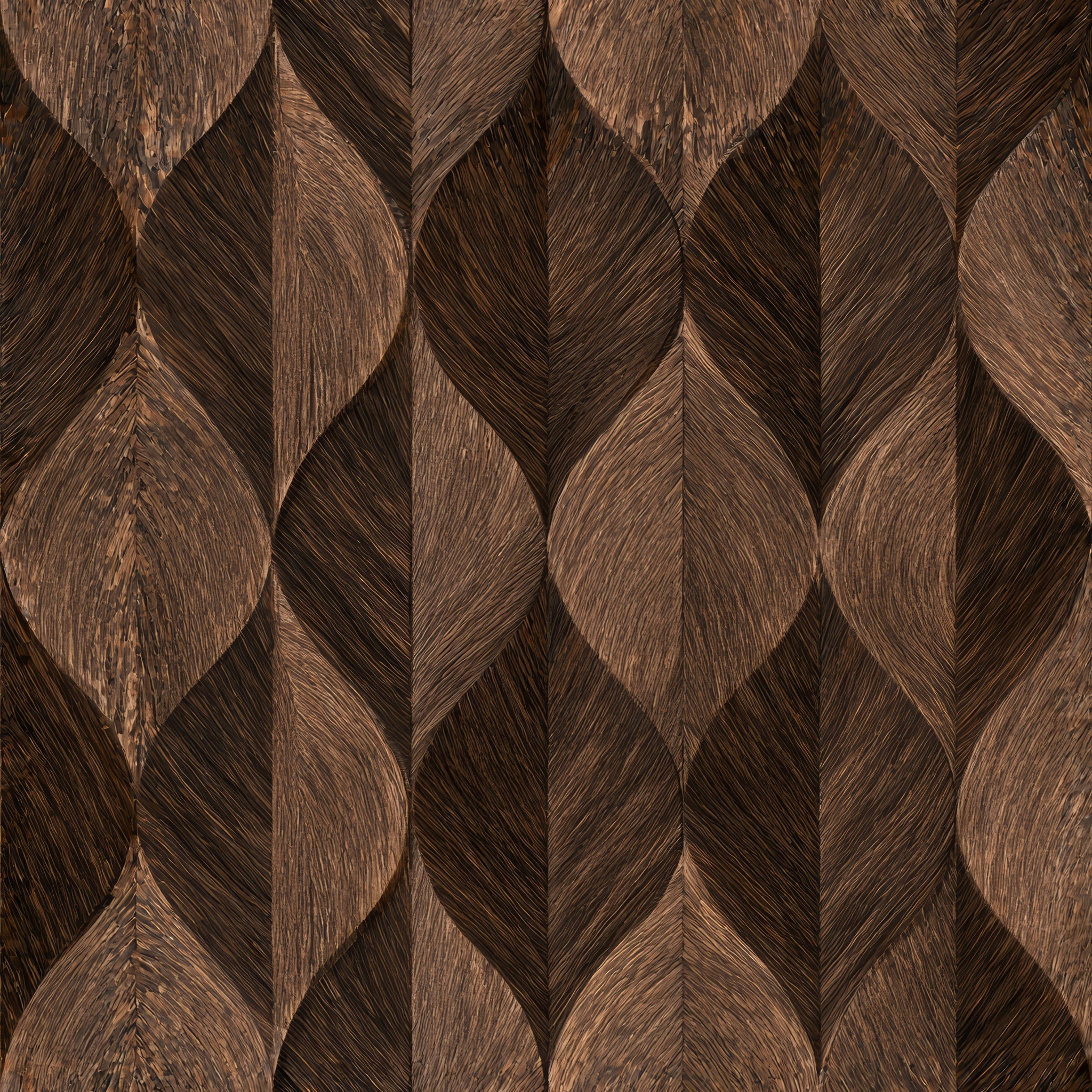 Sable Leaf Array — wallpaper pattern