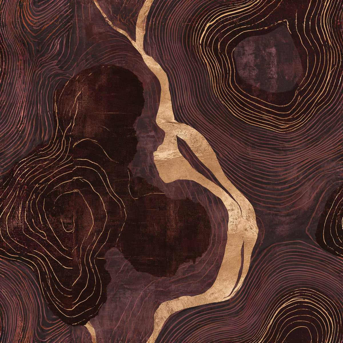 Crimson Lithosphere — wallpaper pattern
