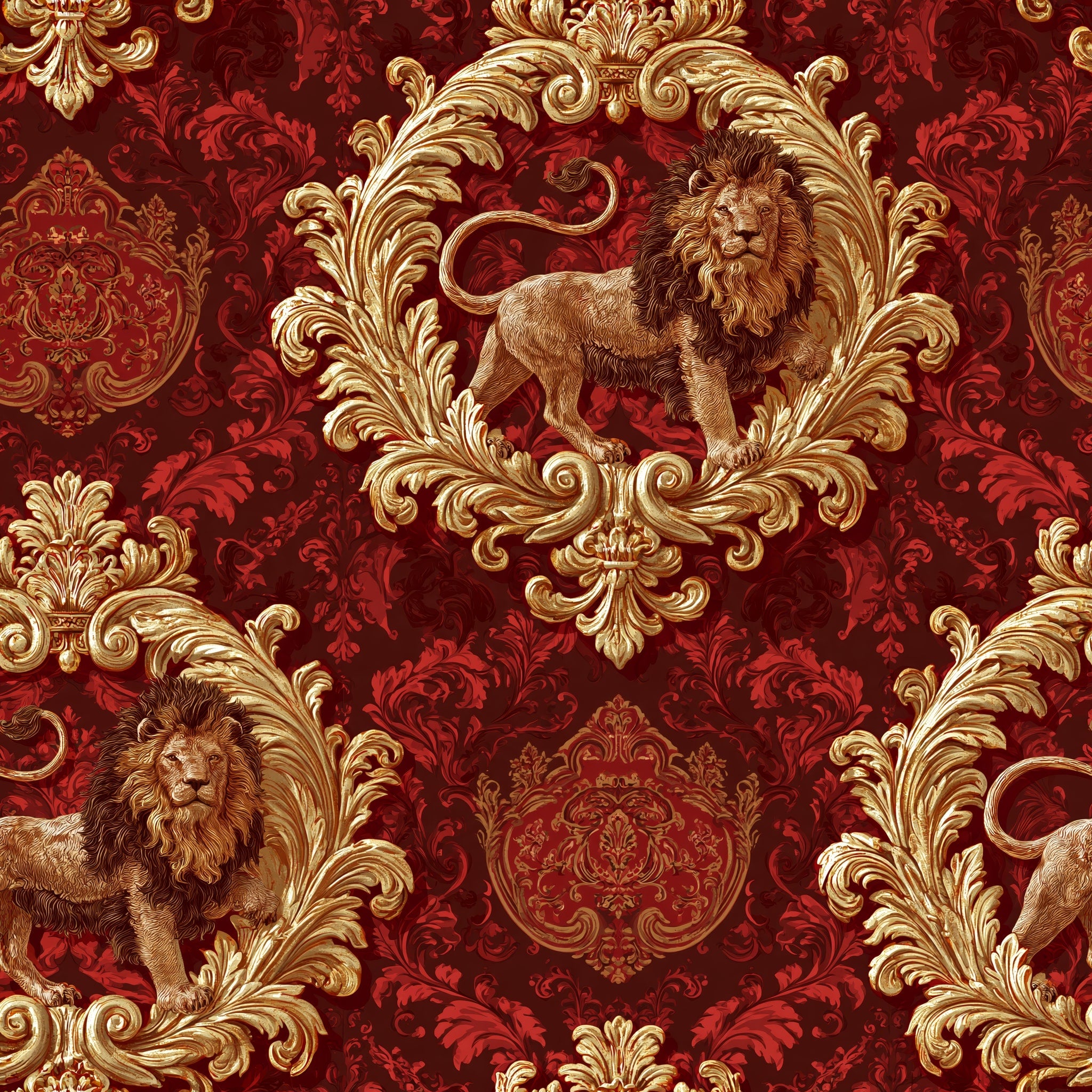 Lion of the Realm — wallpaper pattern