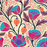 Lanterns on the Vine — wallpaper pattern