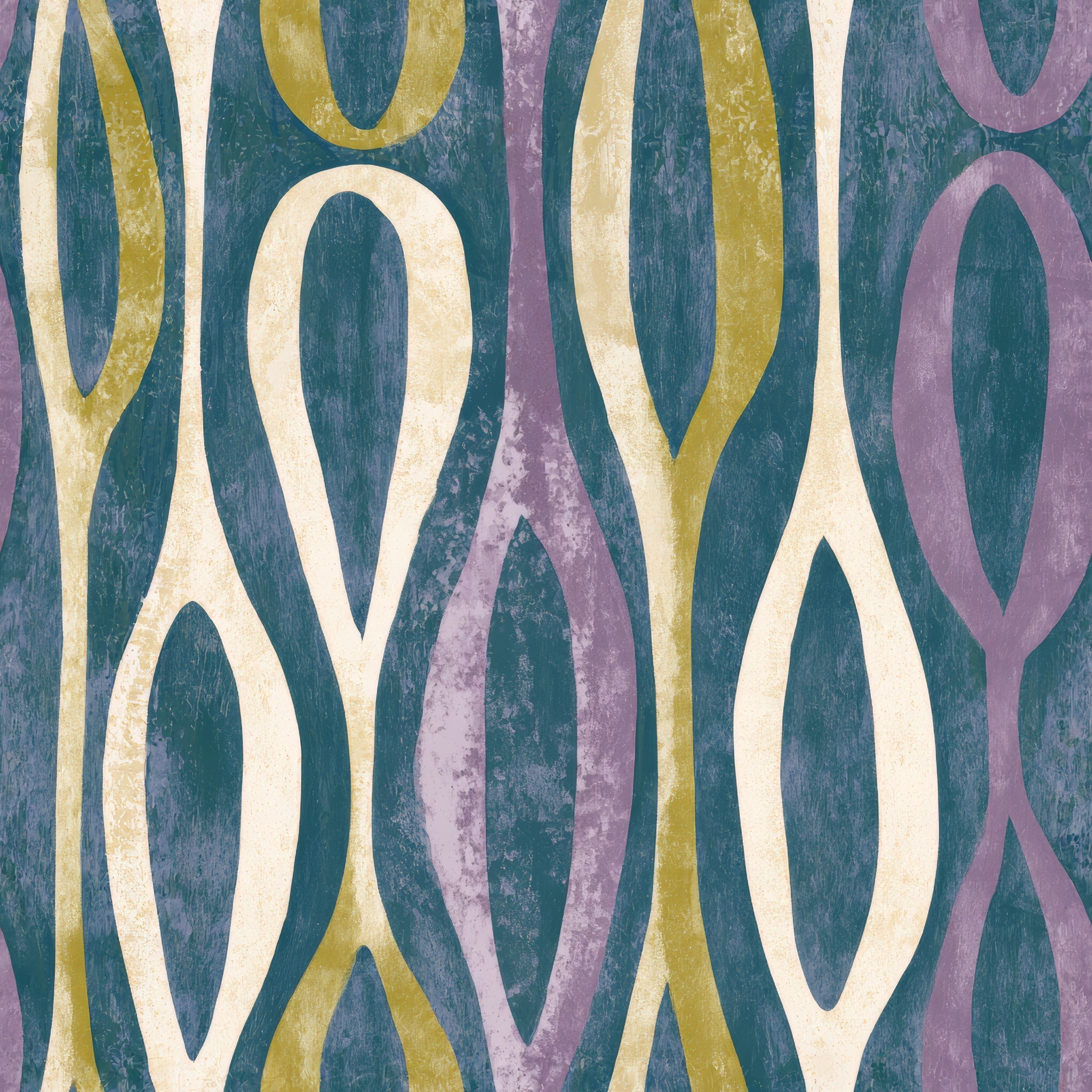 Ogee Cadence — wallpaper pattern