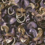 Masquerade Midnight — wallpaper pattern