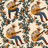 Guitarist in the Vines — wallpaper pattern