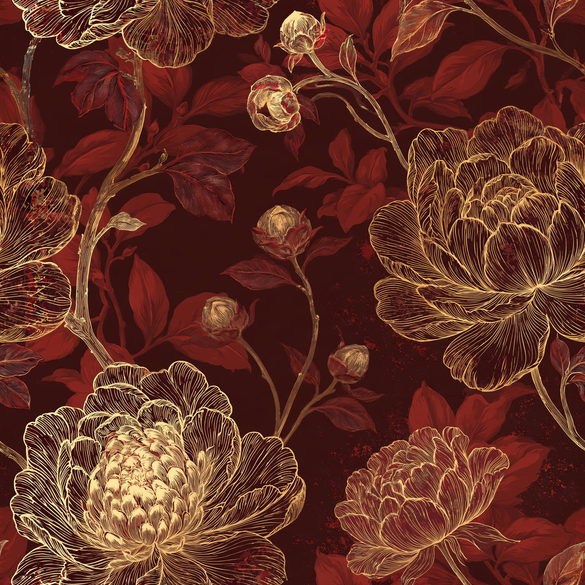 Garnet Contour — wallpaper pattern