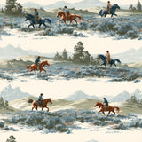 Winter Range Riders — wallpaper pattern