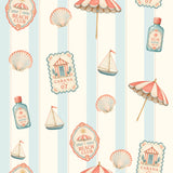 Cabana Sun Stamp — wallpaper pattern