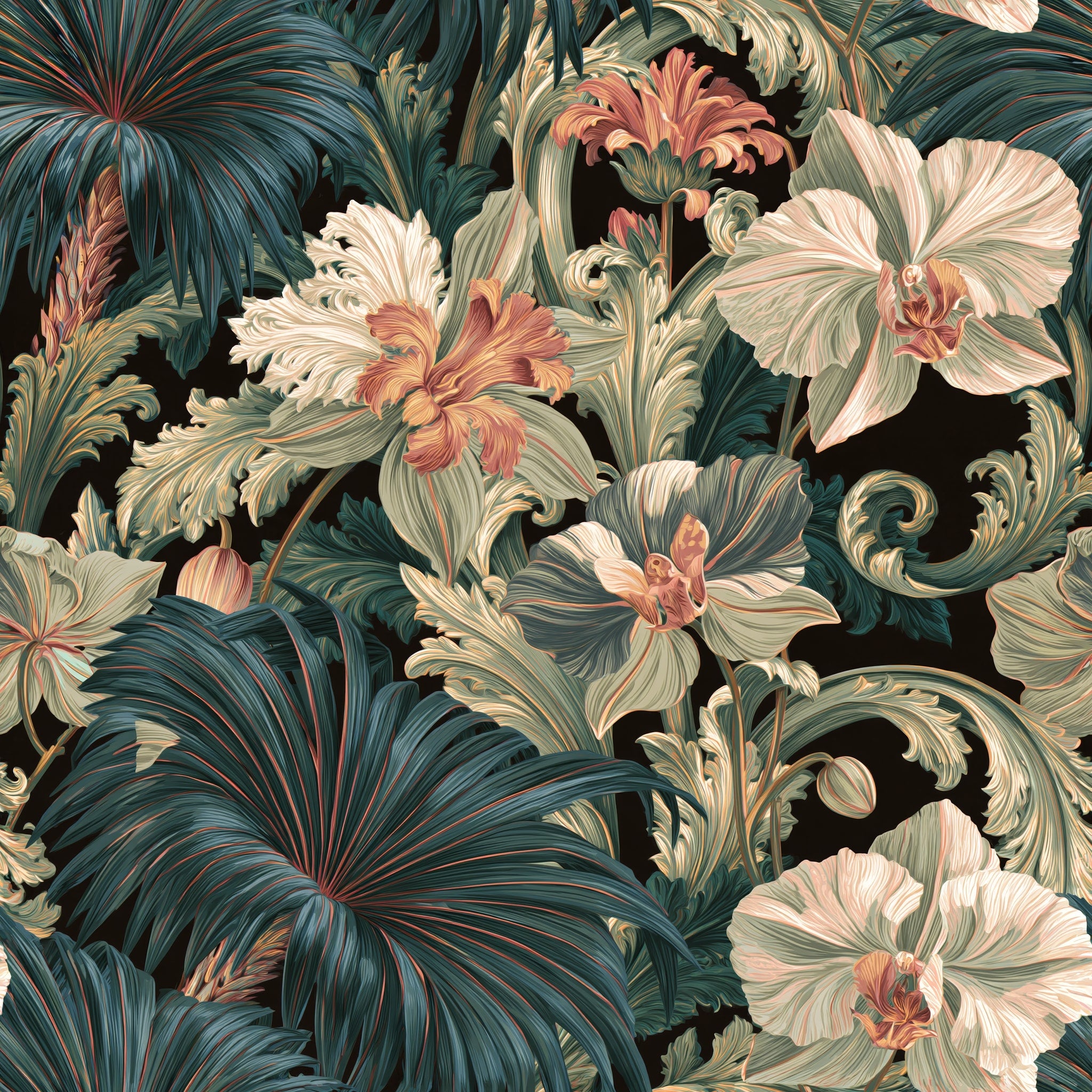 Baroque Conservatory — wallpaper pattern
