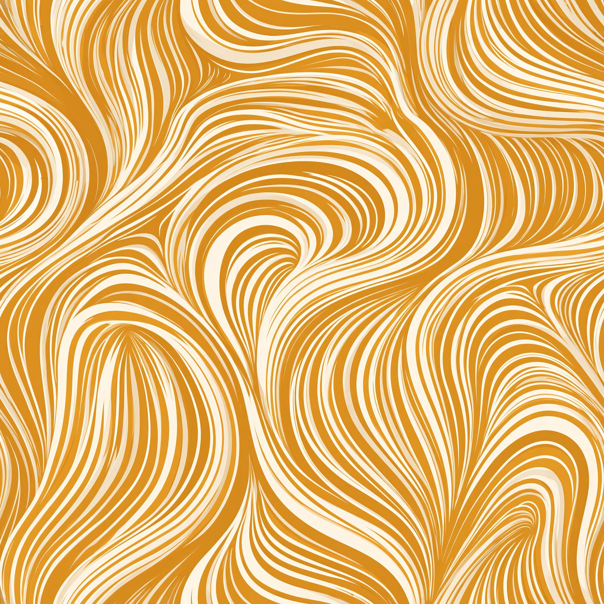 Ochre Currents — wallpaper pattern