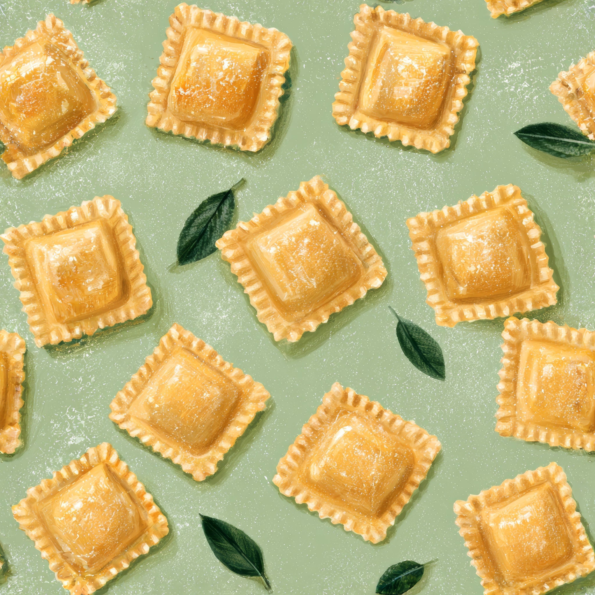 Sage and Semolina — wallpaper pattern
