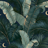 Crescent Over Canopy — wallpaper pattern