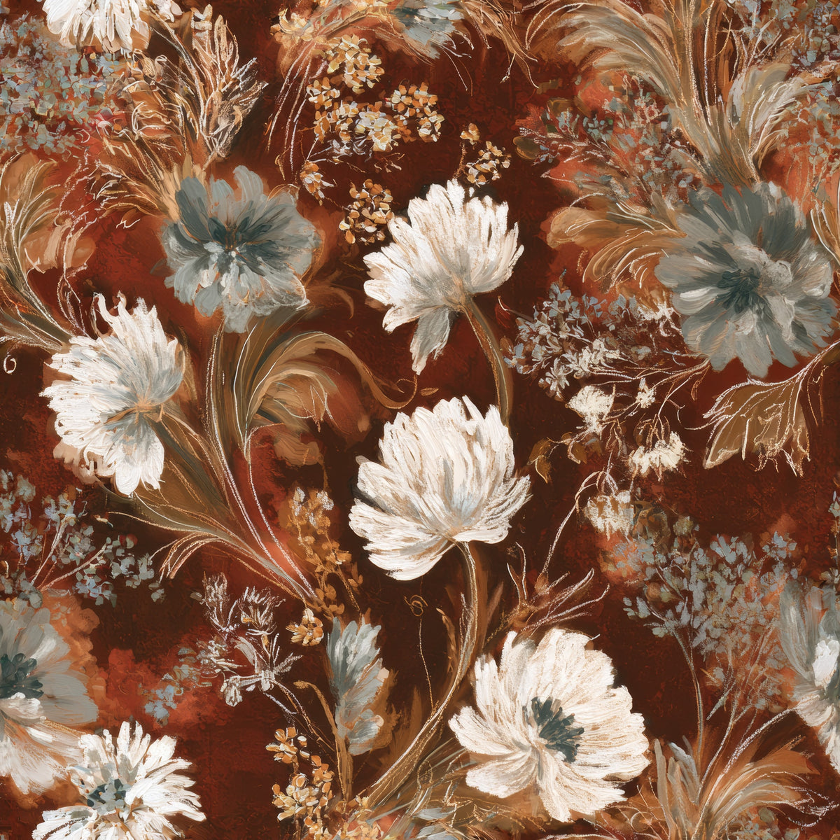 Ember Bloom — wallpaper pattern