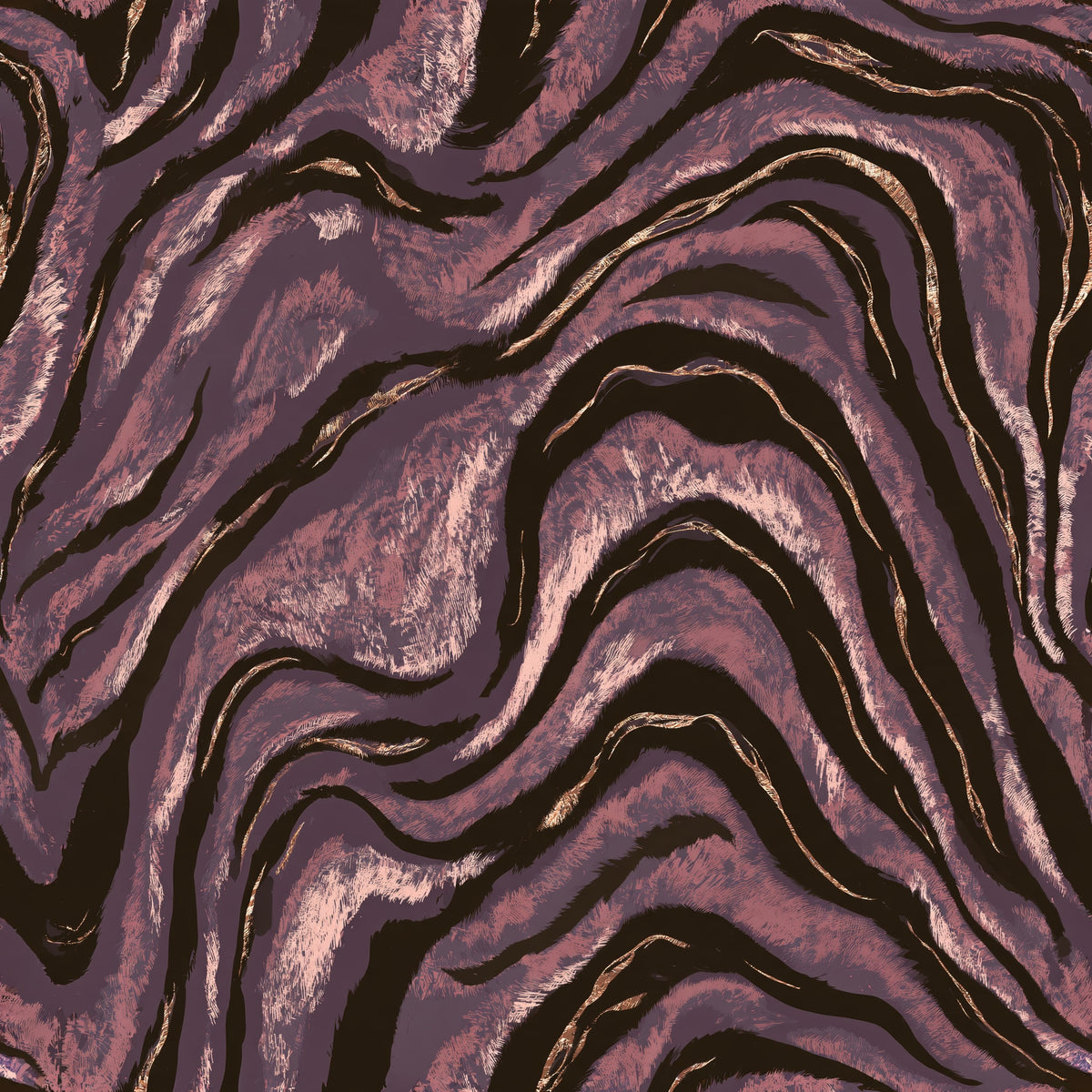Plum Topography — wallpaper pattern