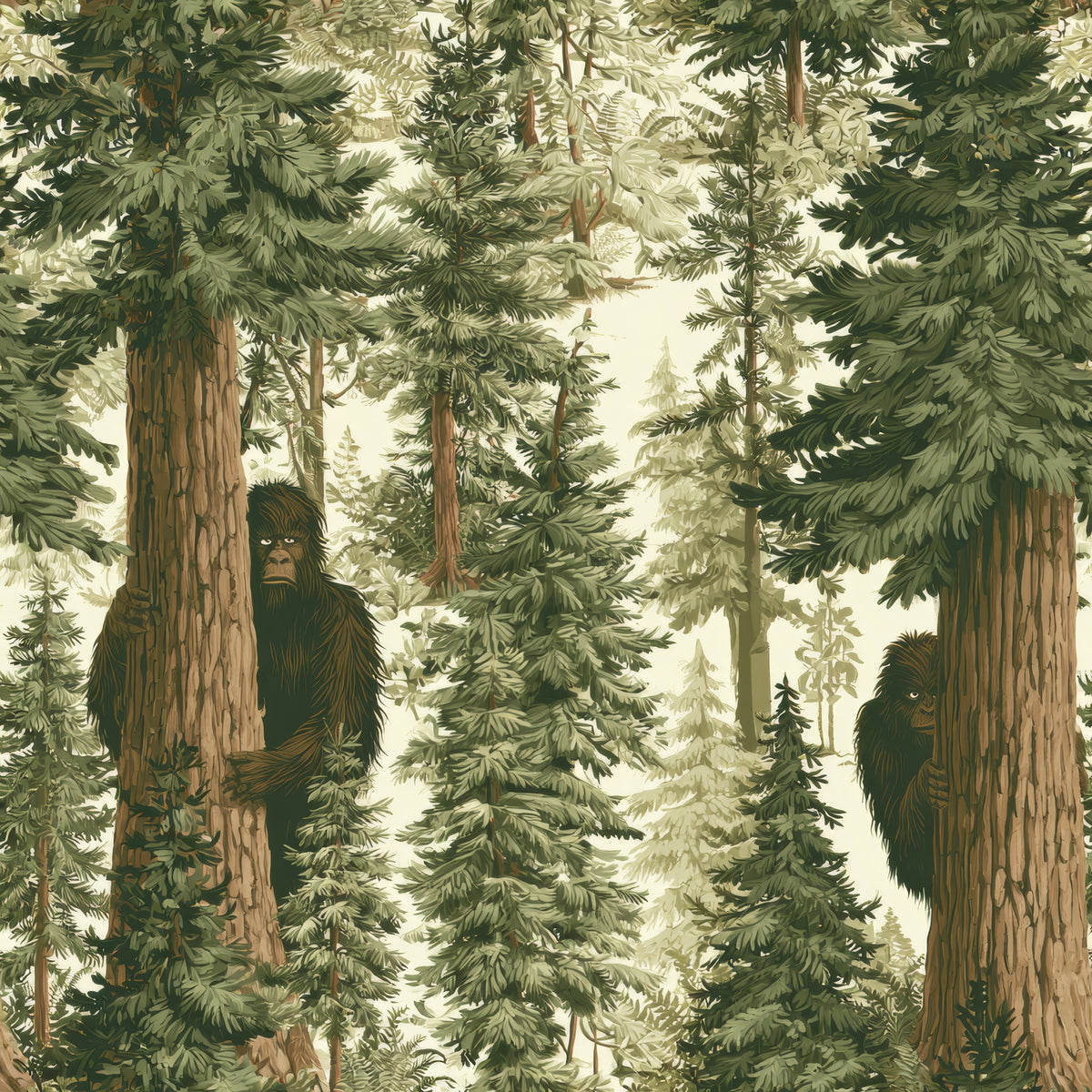 Timberline Watchers — wallpaper pattern