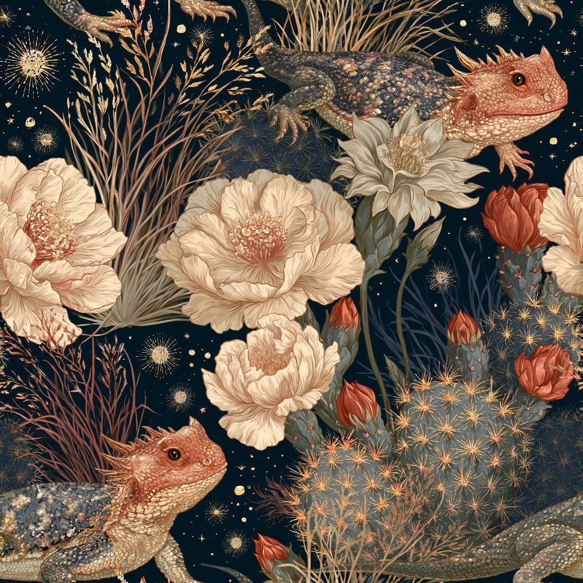 Scaled Stargazer — wallpaper pattern