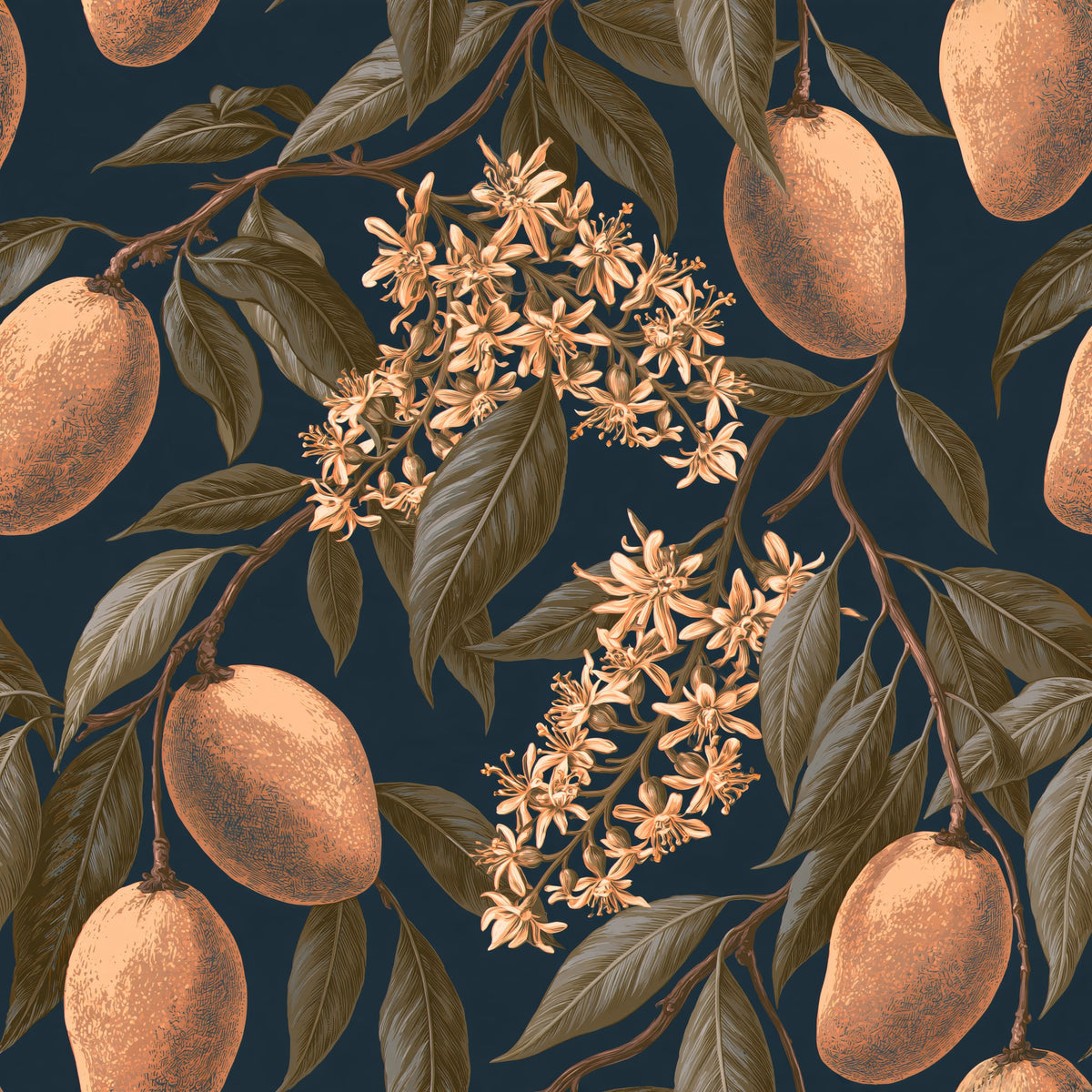 The Botanist's Mango — wallpaper pattern