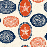 Stampede Crests — wallpaper pattern