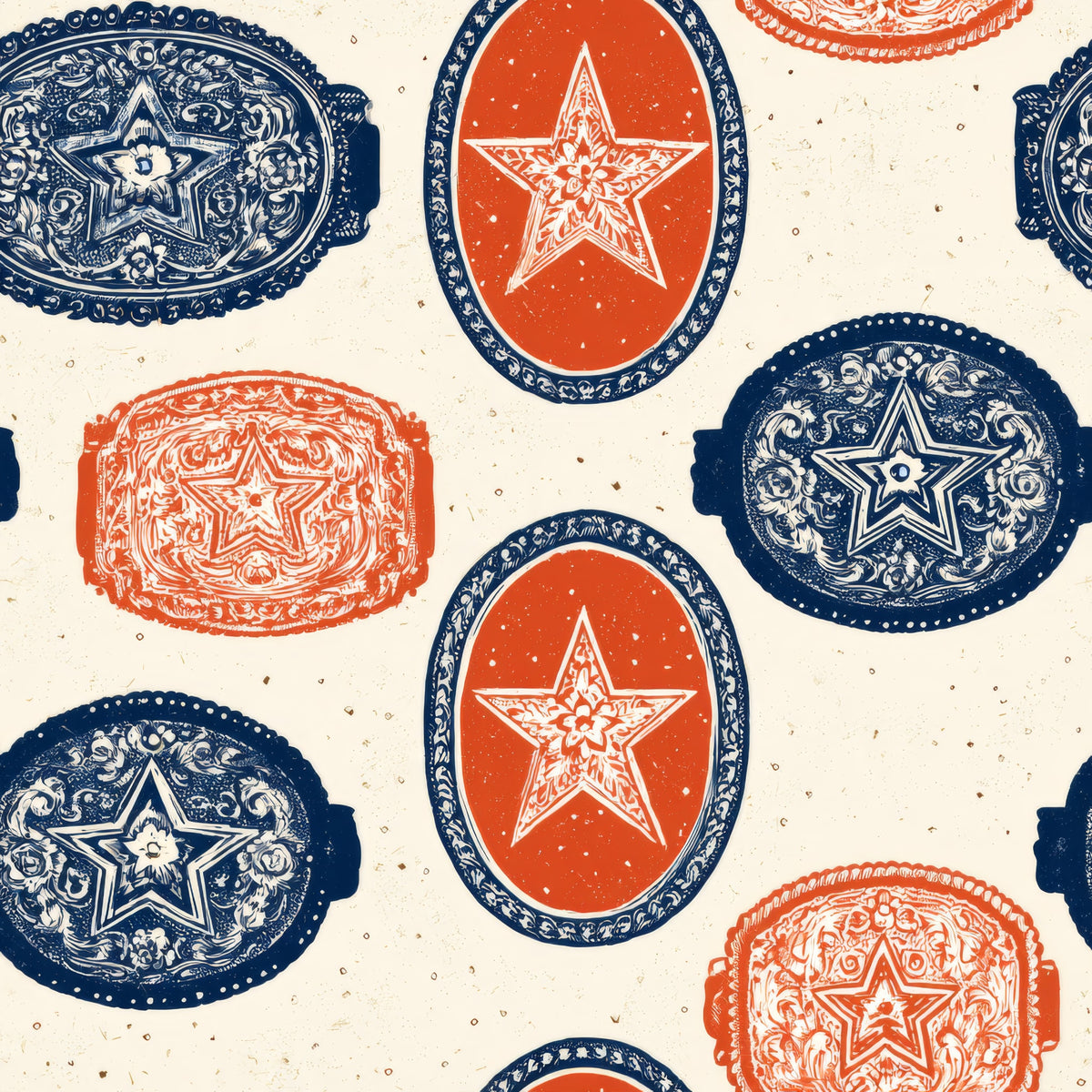 Stampede Crests — wallpaper pattern