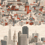 Skyline Above the Clouds — wallpaper pattern