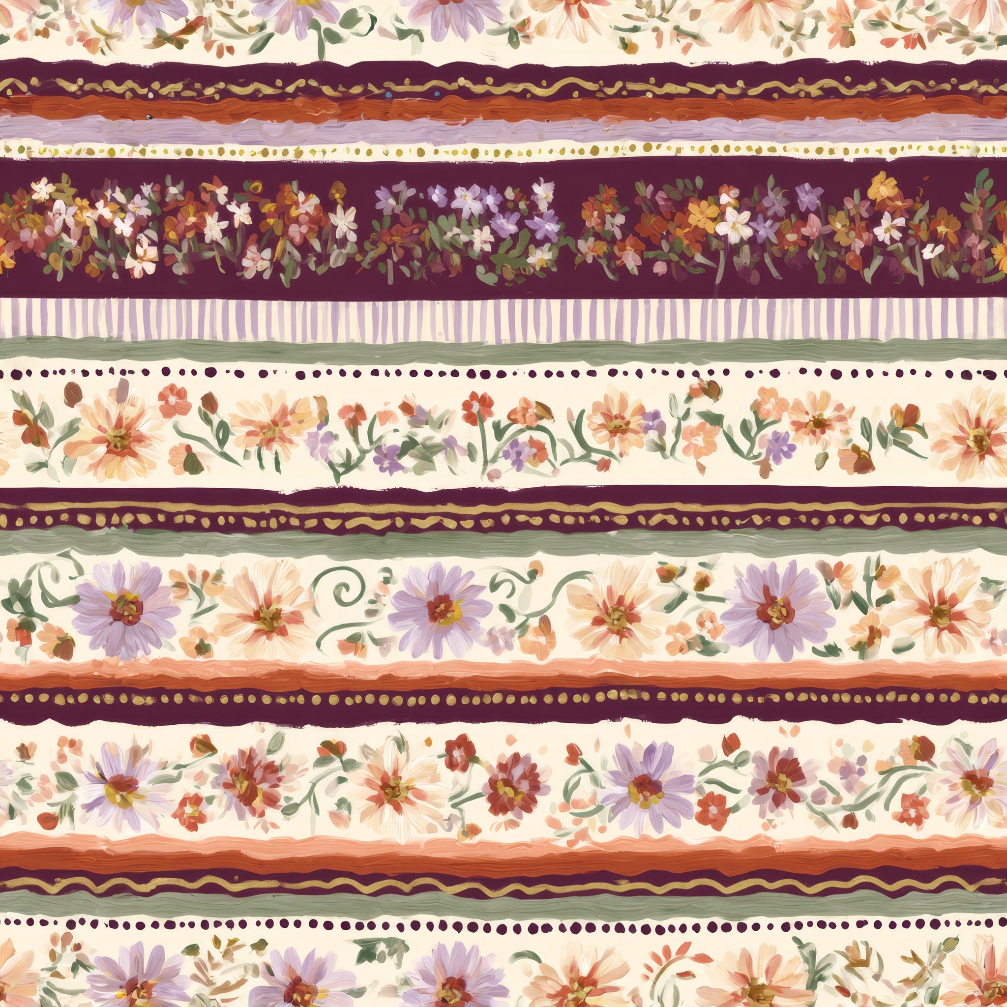 Wildflower Strata — wallpaper pattern