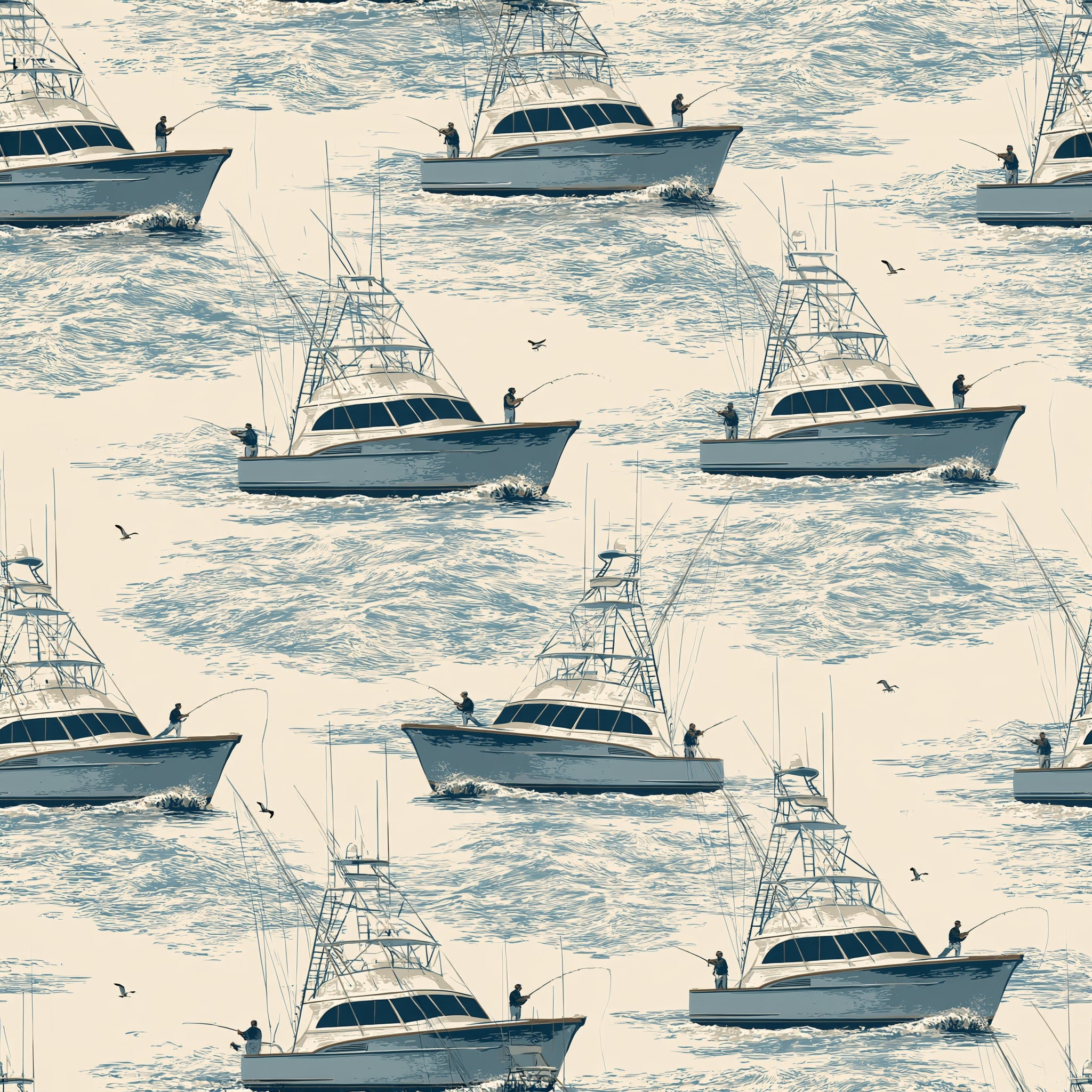 Outrigger Pursuit — wallpaper pattern