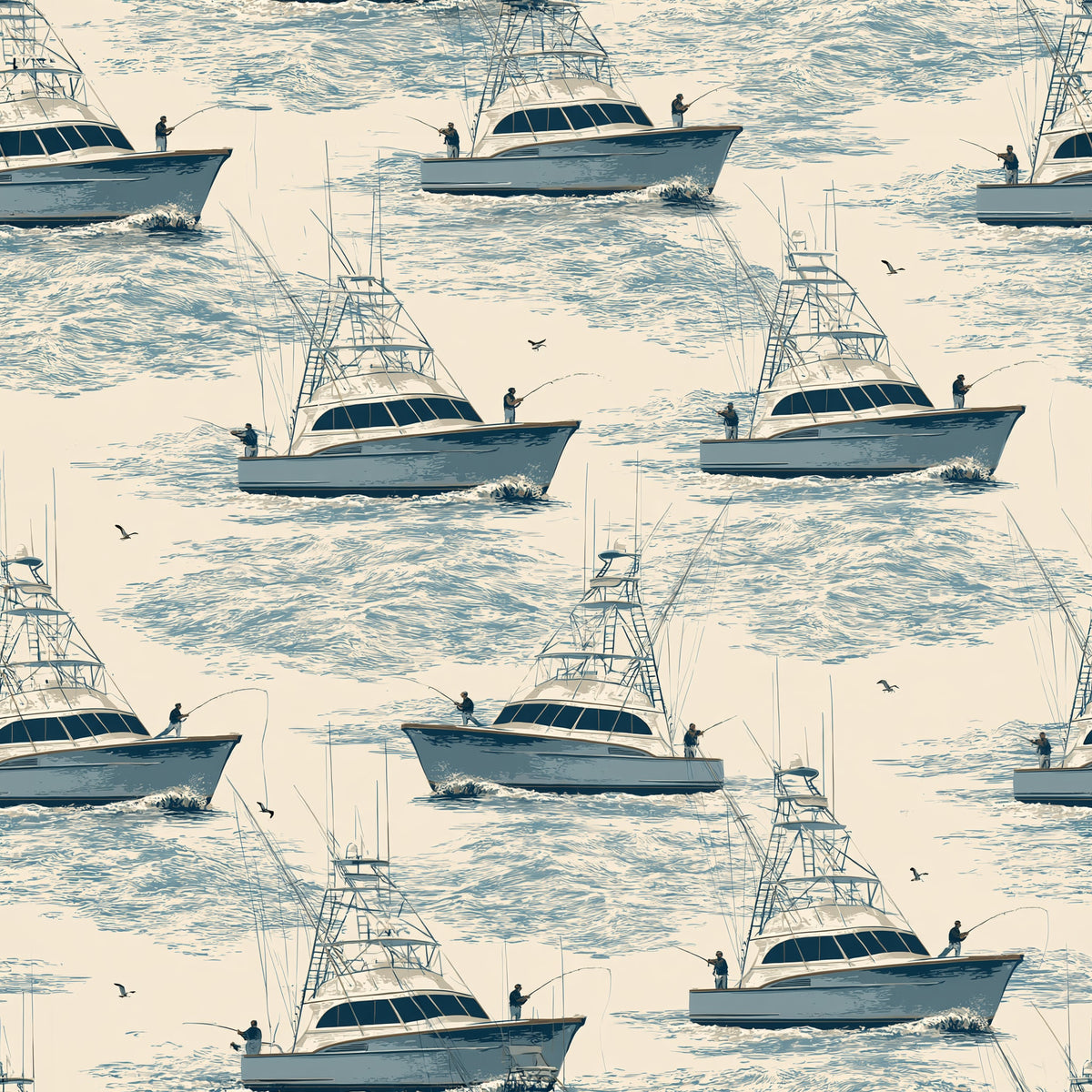 Outrigger Pursuit — wallpaper pattern