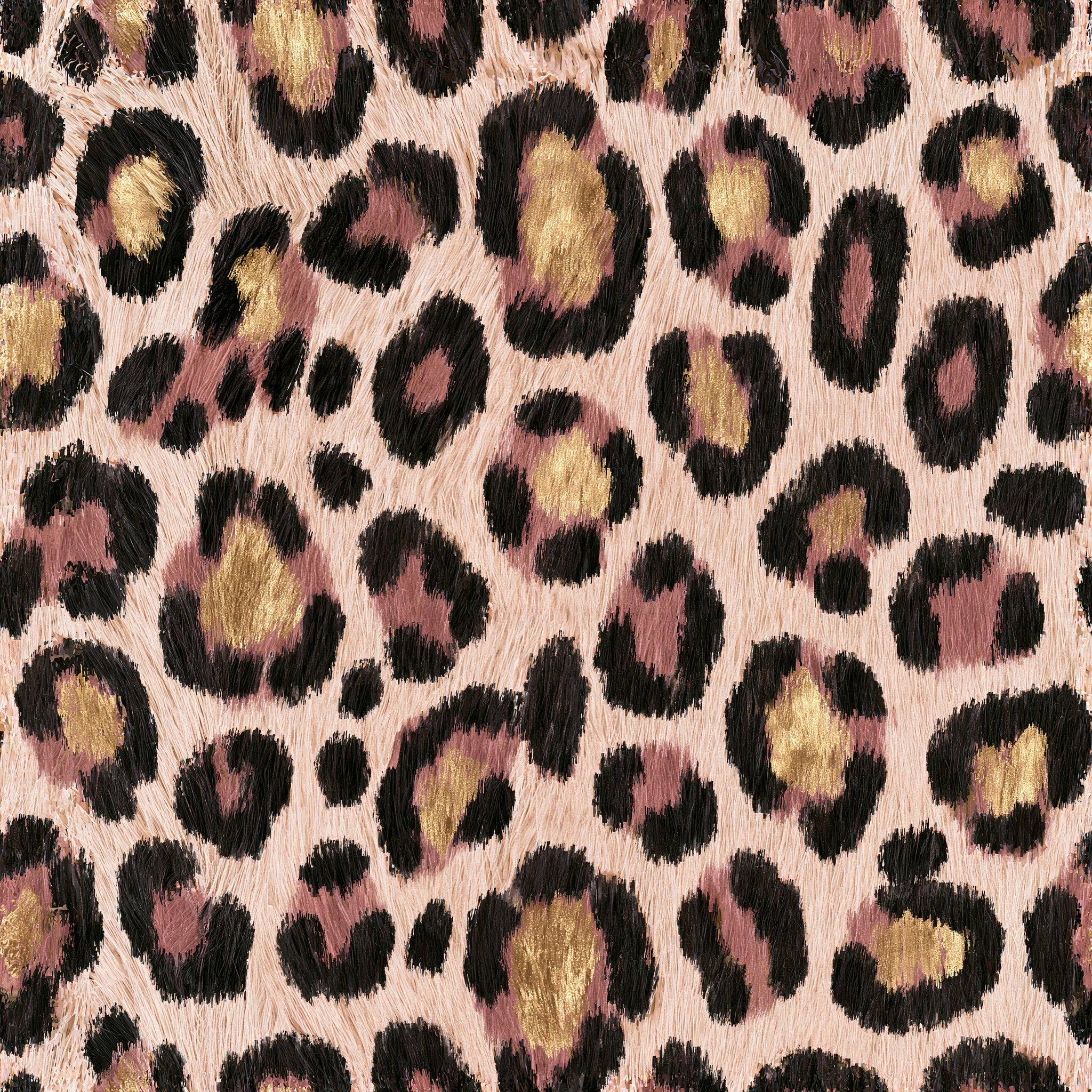Blush Ocelot — wallpaper pattern