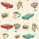 Route 66 Postcard — wallpaper pattern