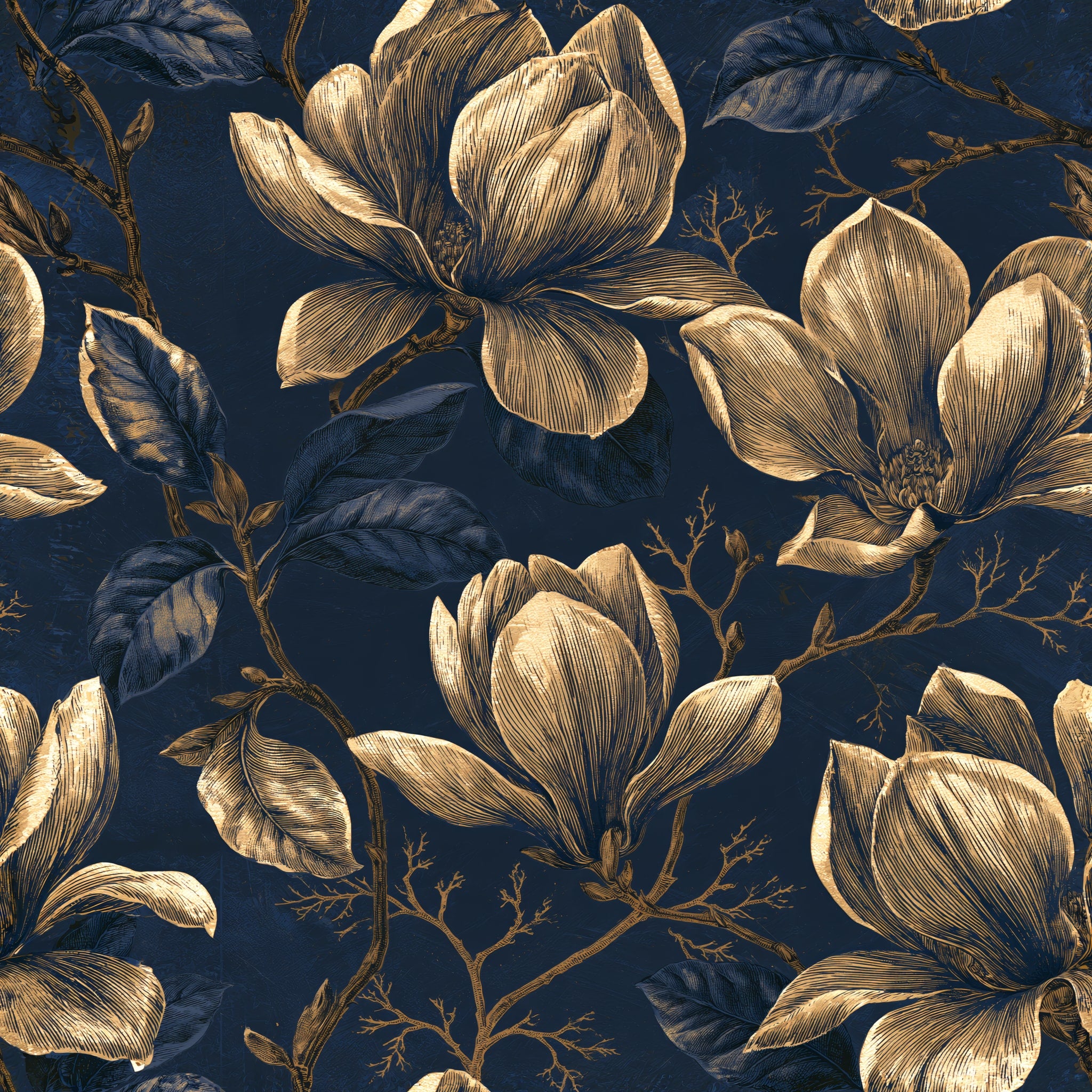 Lineage Magnolias — wallpaper pattern