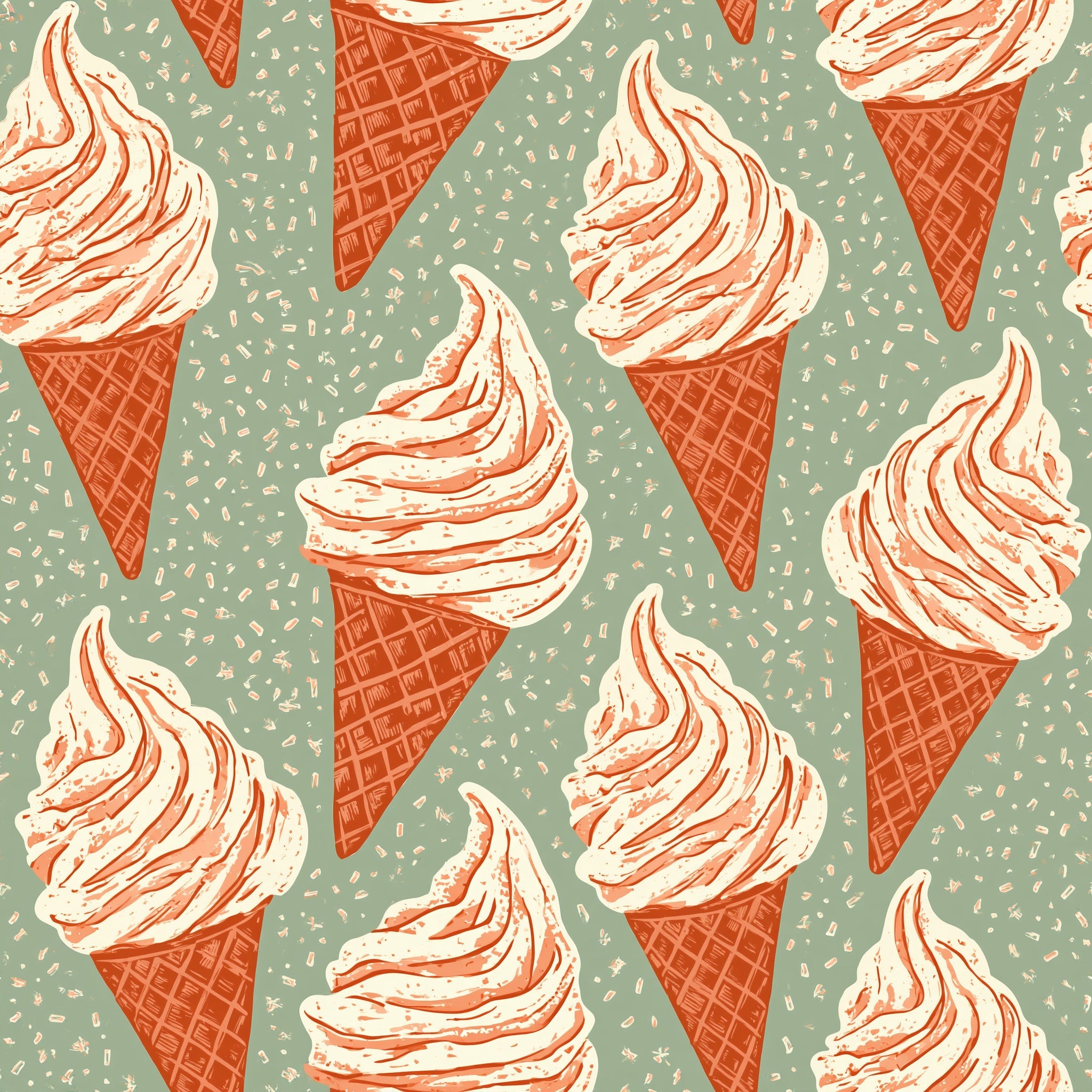 Sprinkled Soft Serve — wallpaper pattern