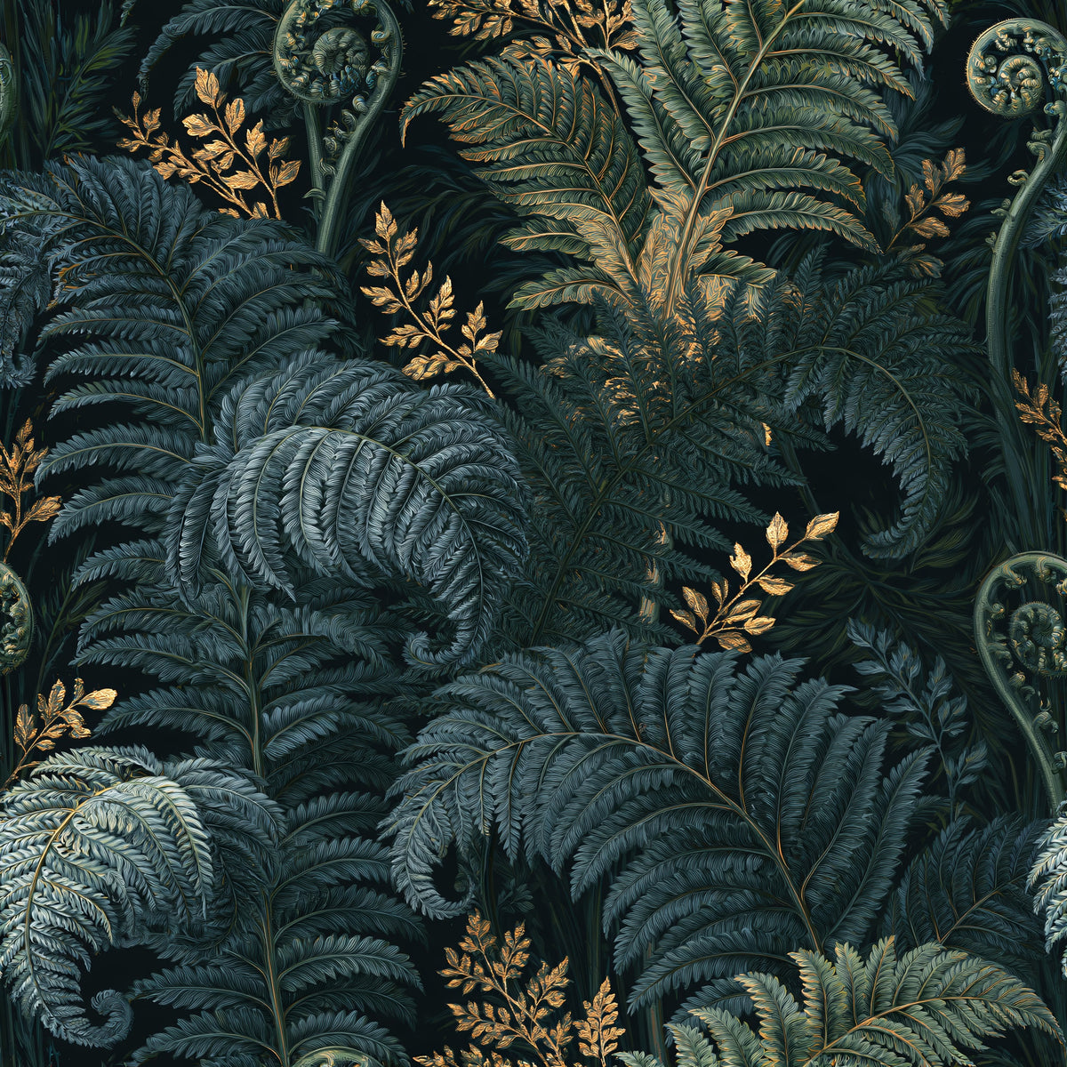 Understory Fronds — wallpaper pattern