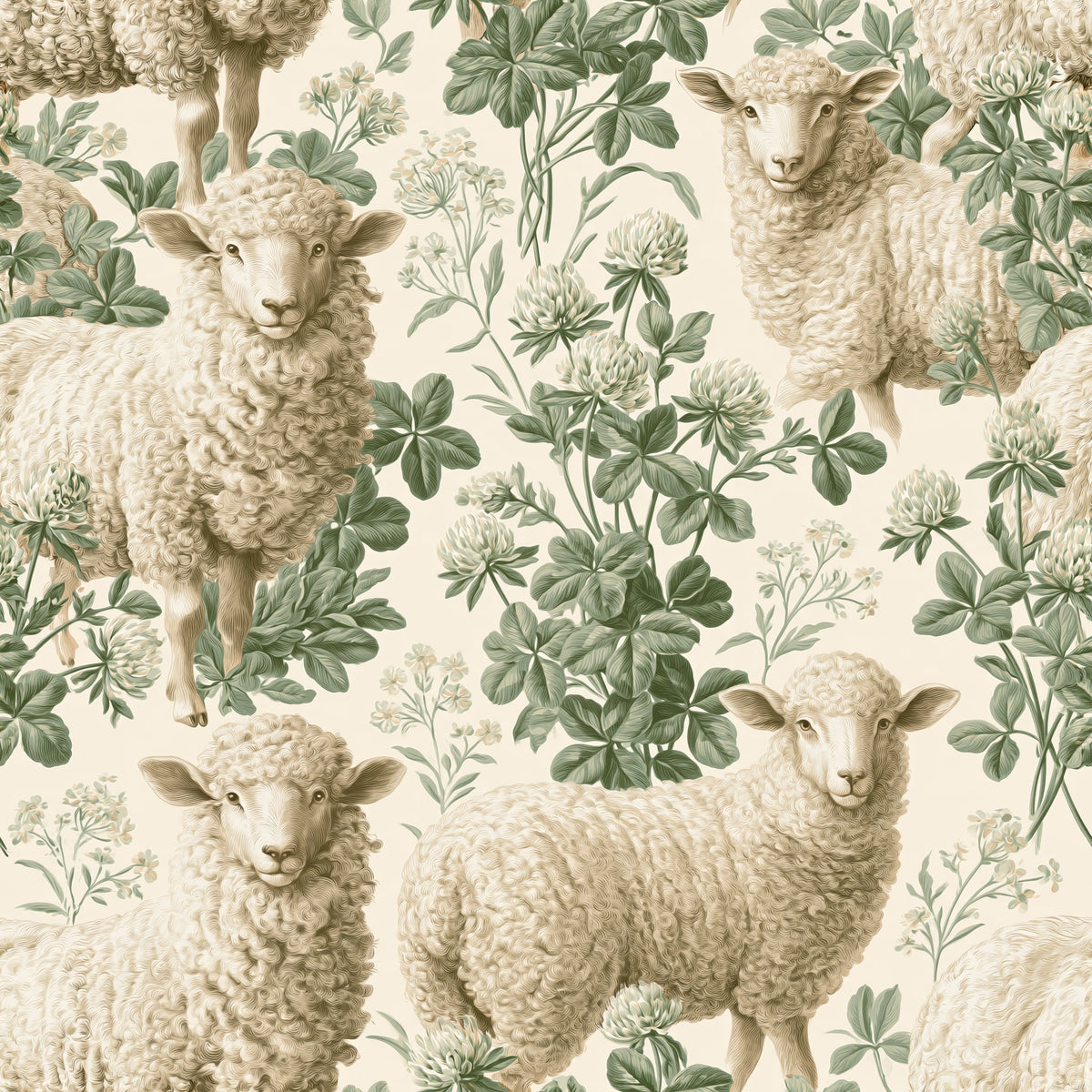 Clover Companion — wallpaper pattern
