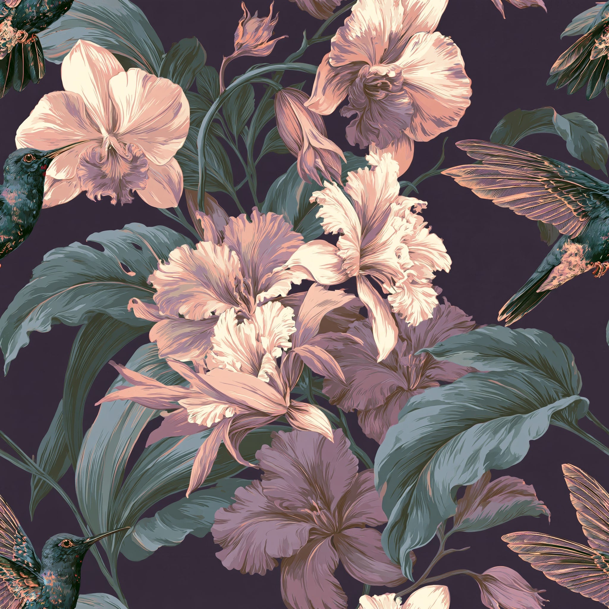 Nectar and Nightfall — wallpaper pattern