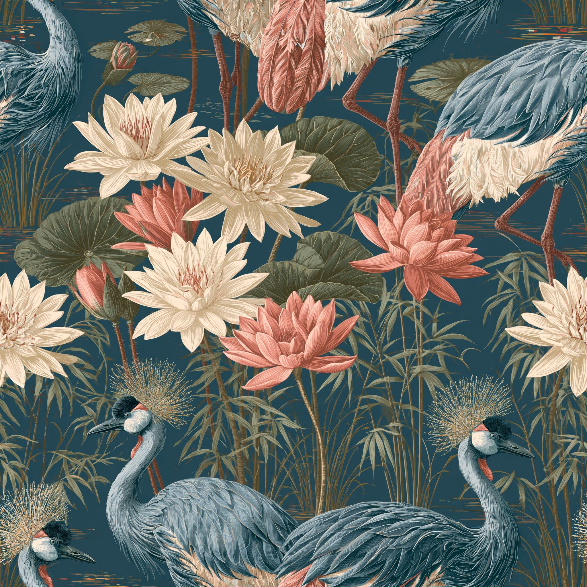 The Crowned Marsh — wallpaper pattern