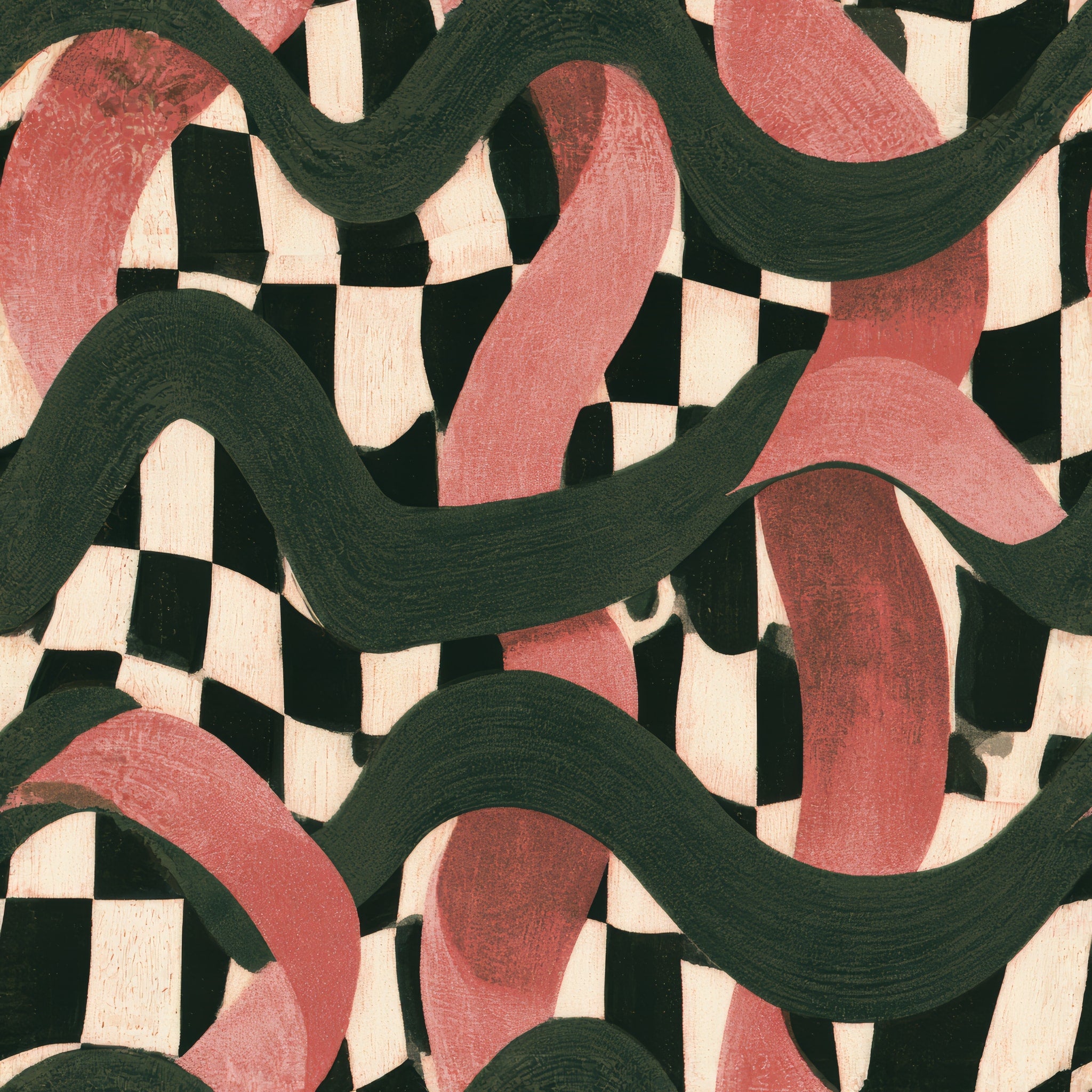 Ribbon Rhythm — wallpaper pattern