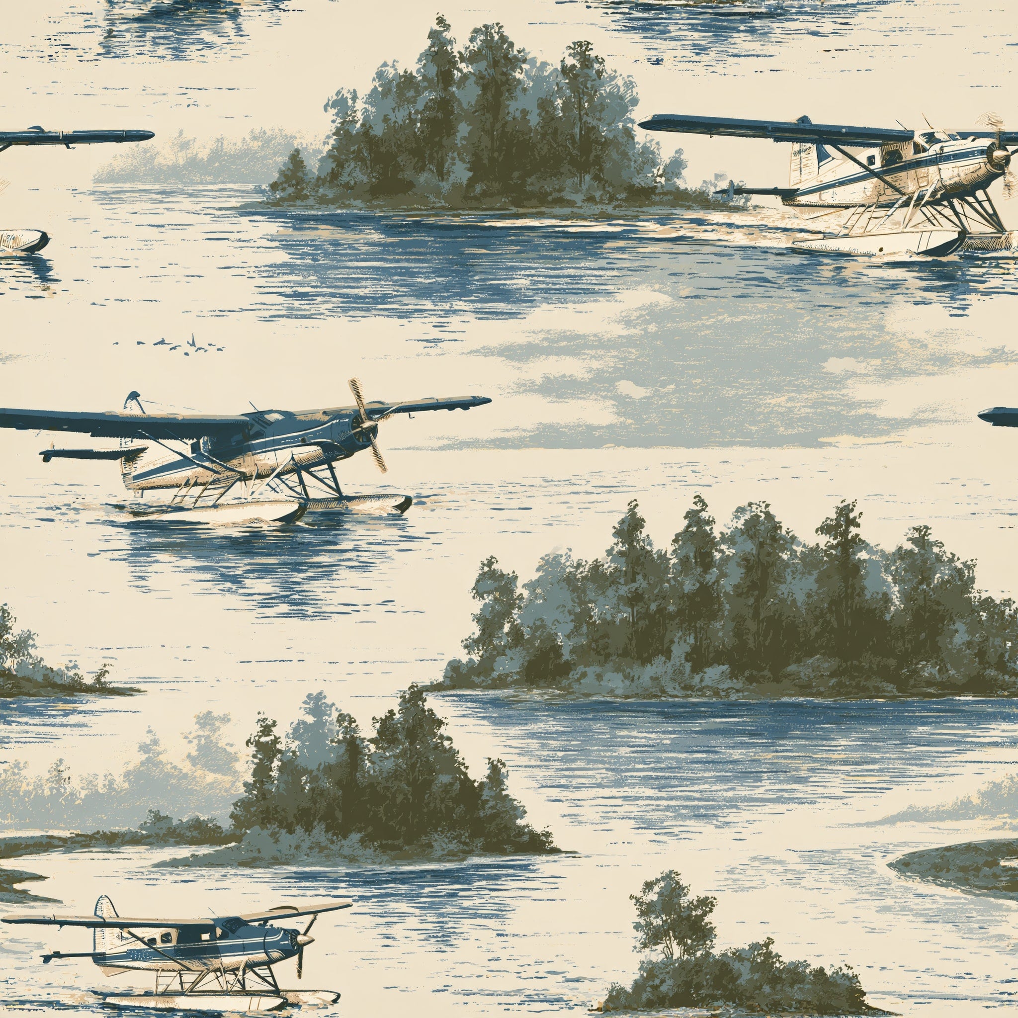 Floatplane Pass — wallpaper pattern