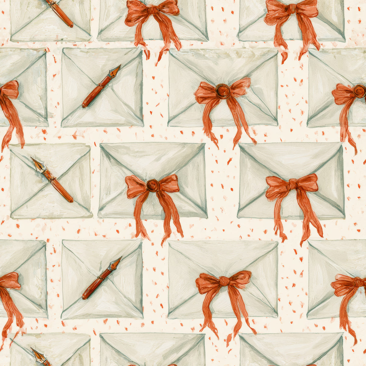 Sealed with Ribbon — wallpaper pattern