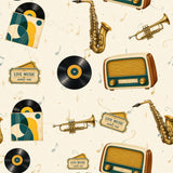 Jazz Age Blueprint — wallpaper pattern