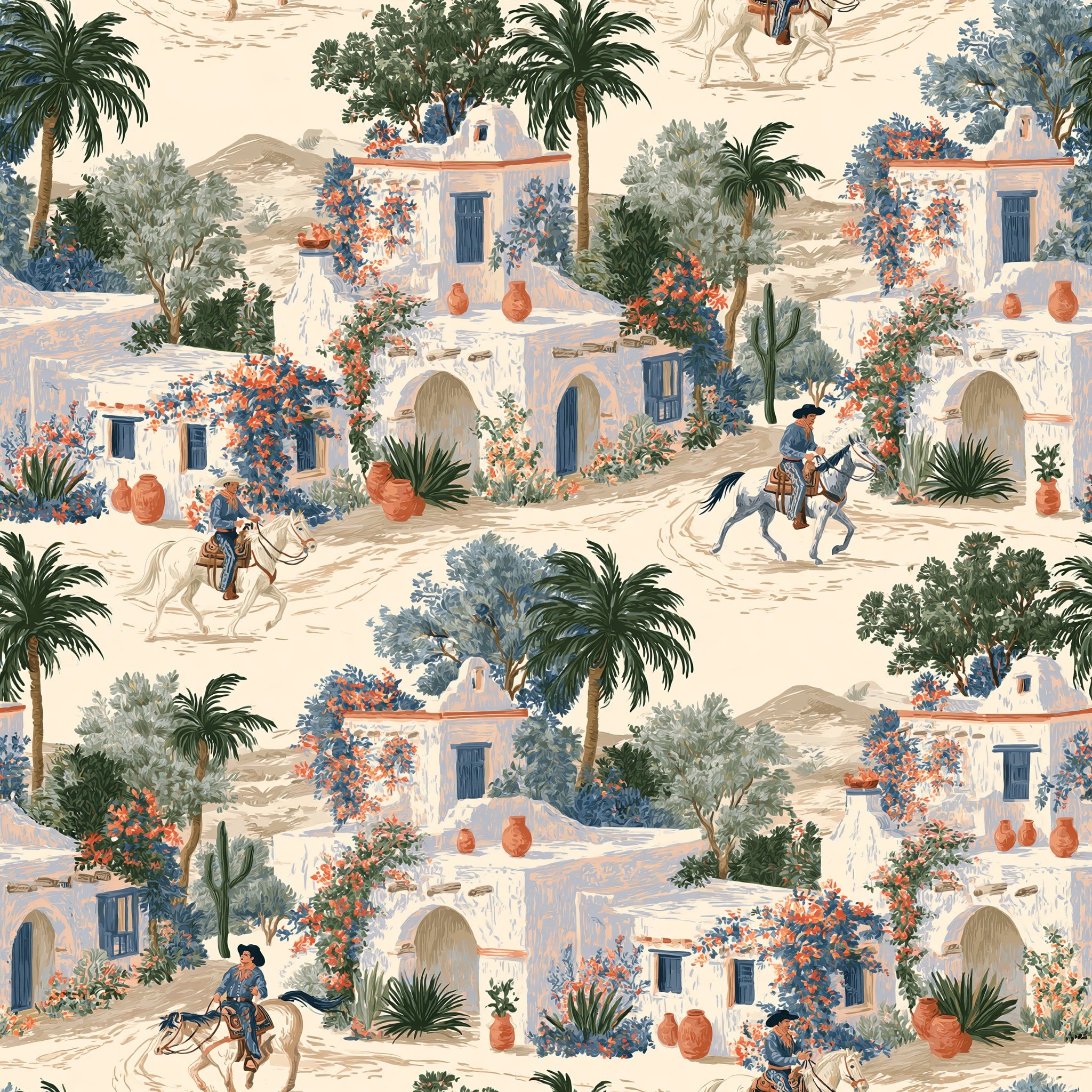 Bougainvillea Settlement — wallpaper pattern