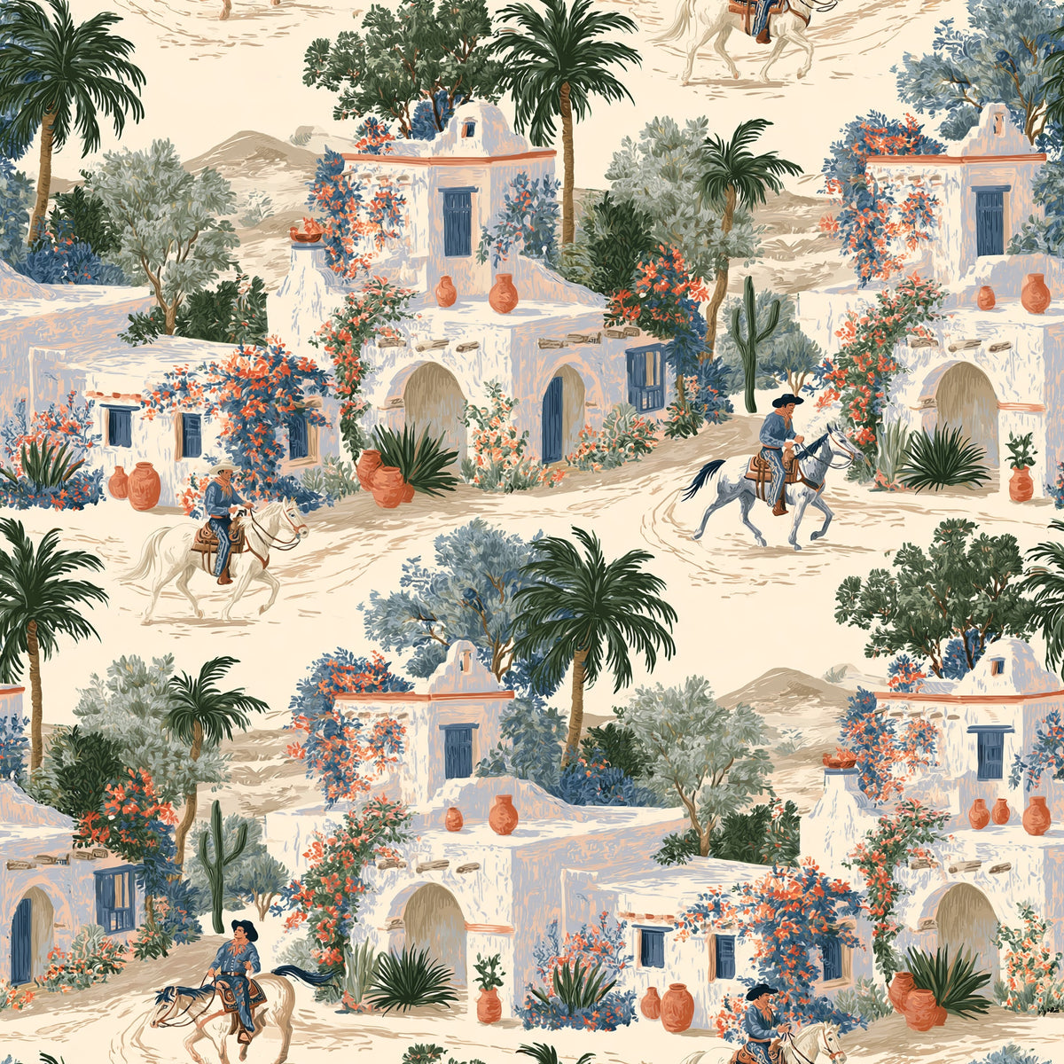 Bougainvillea Settlement — wallpaper pattern